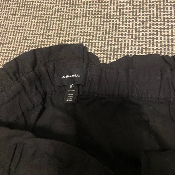 Who What Wear Black Wide-Leg Pants - Picture 2 of 3